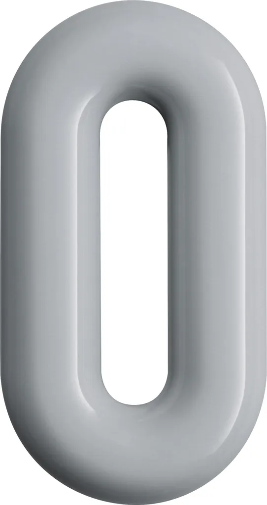 Chiffre 0 Hewi 702.165.0 99 en polyamide blanc pur Ø33mm hauteur 165mm