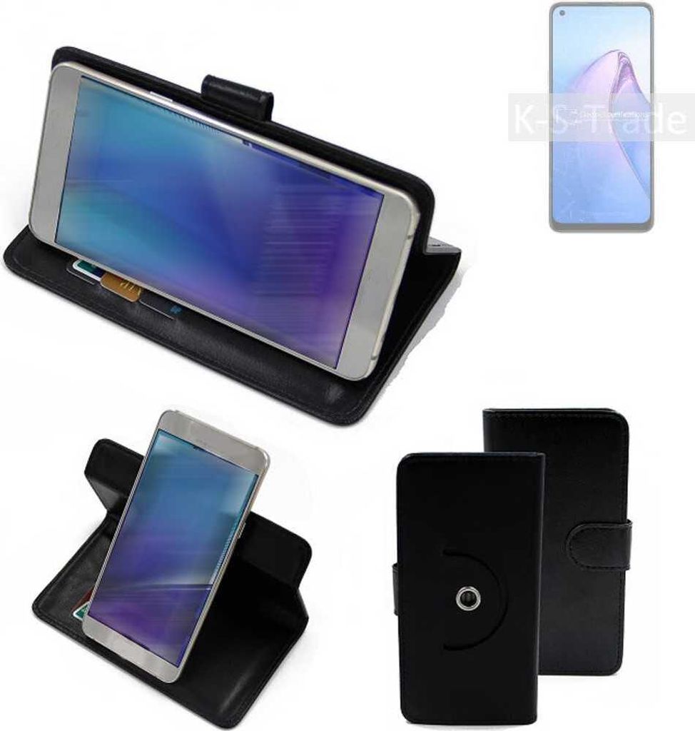 K-S-Trade Case Schutzhülle Handyhülle kompatibel mit Oppo Reno8 Global Flipcase Smartphone Cover Handy Schutz Tasche Klapphülle Walletcase