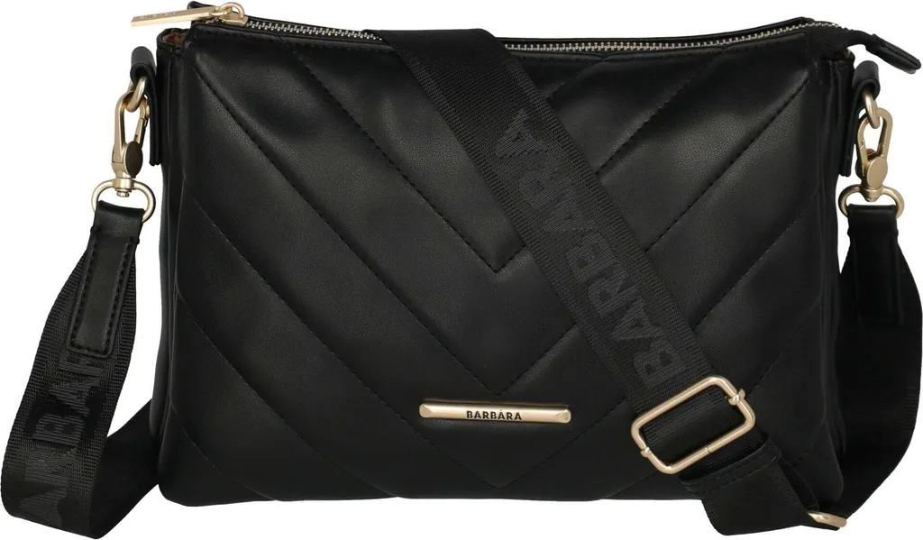 Sac à épaule travelite Barbara Cozy Trio Crossbody Bag noir élégant