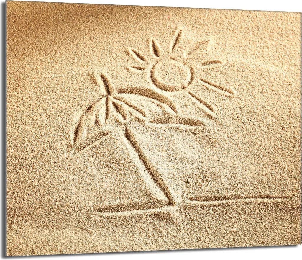 Protezione del piano di cottura in vetro 60x52 Beach
