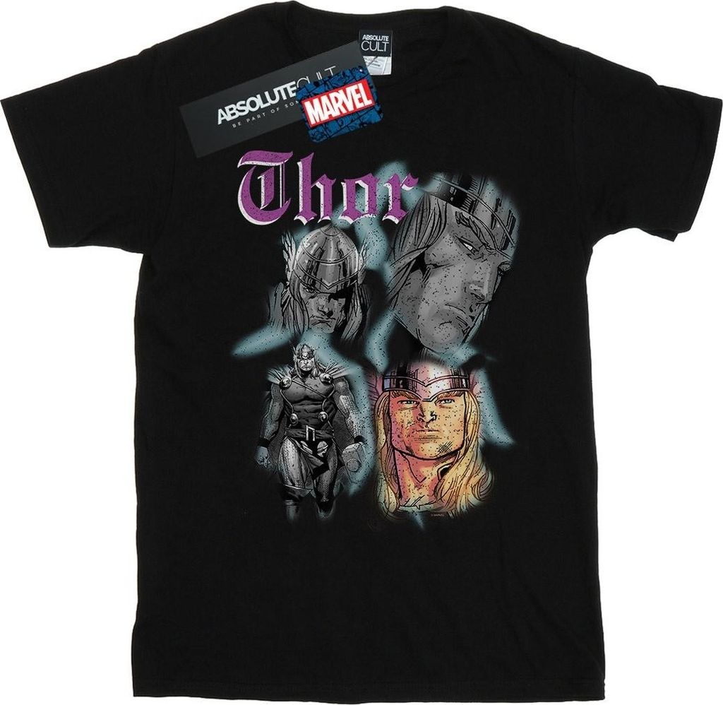 Marvel - T-Shirt für Herren BI43130 (4XL) (Schwarz)