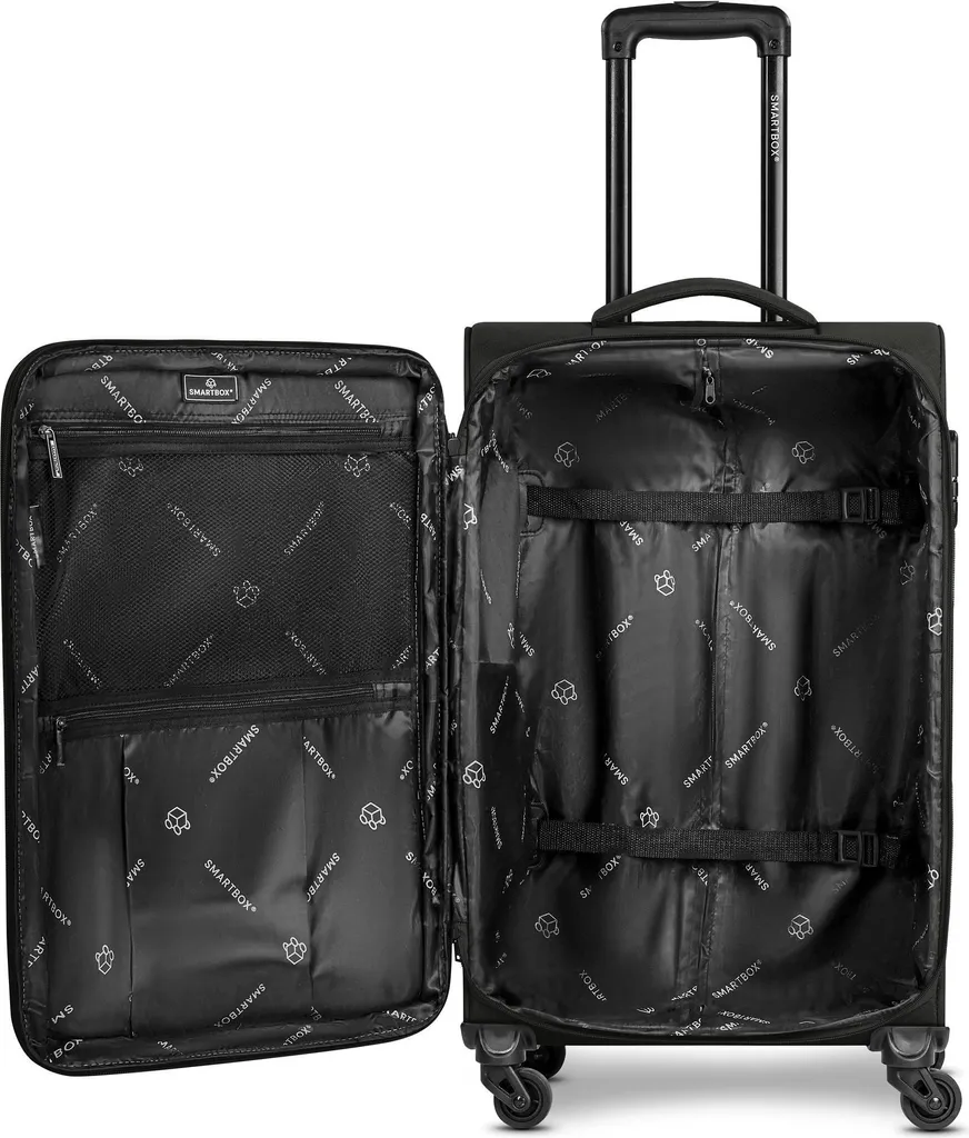 Valise extensible SMARTBOX Edition 04 trolley noir 4 roues 69cm