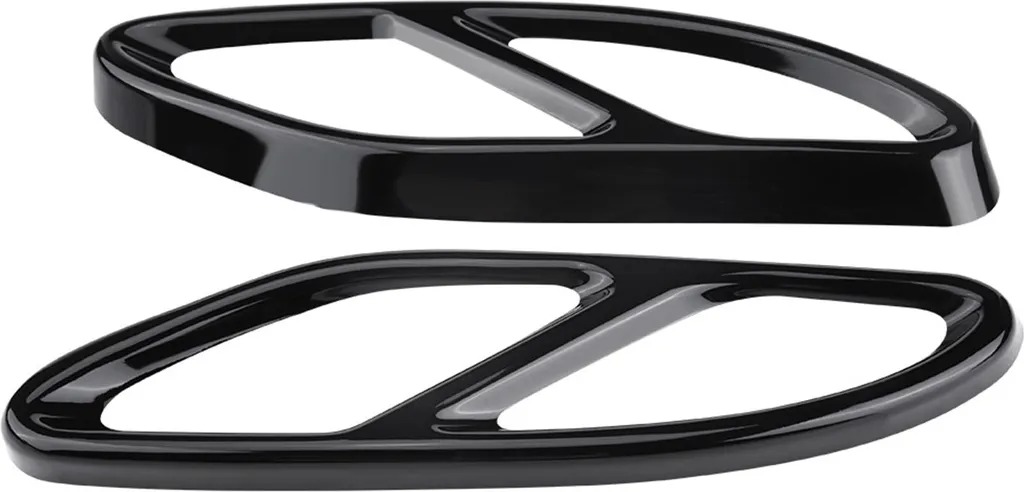 Canule d'échappement noire Mercedes Classe C E GLC 14-17 Pack de 2