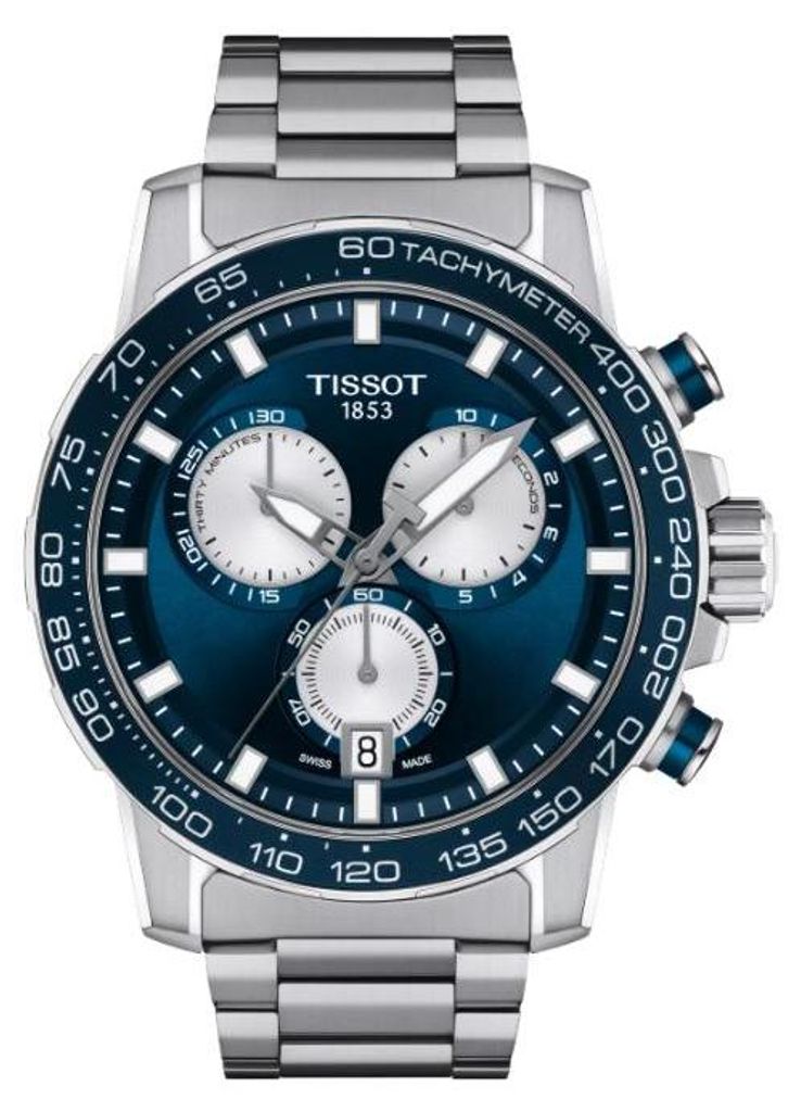Tissot Supersport Chrono con quadrante blu, 45,5 mm, Immagine del prodotto 