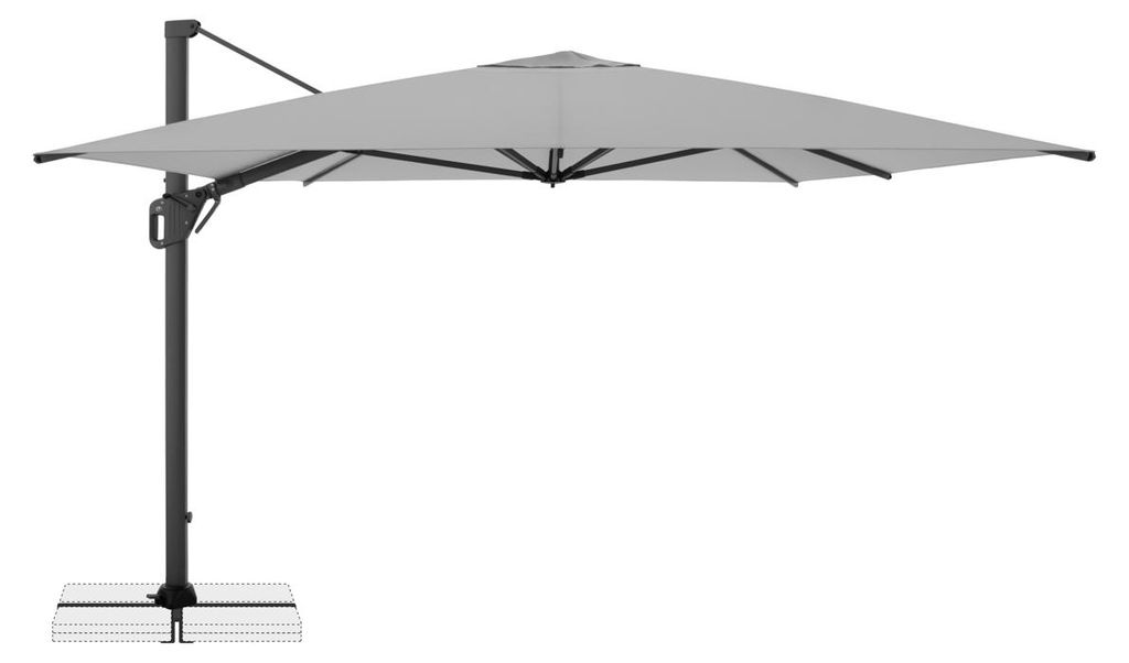 Ampelschirm Grossschirm Doppler Life 300 x 400 cm hellgrau Produktbild 