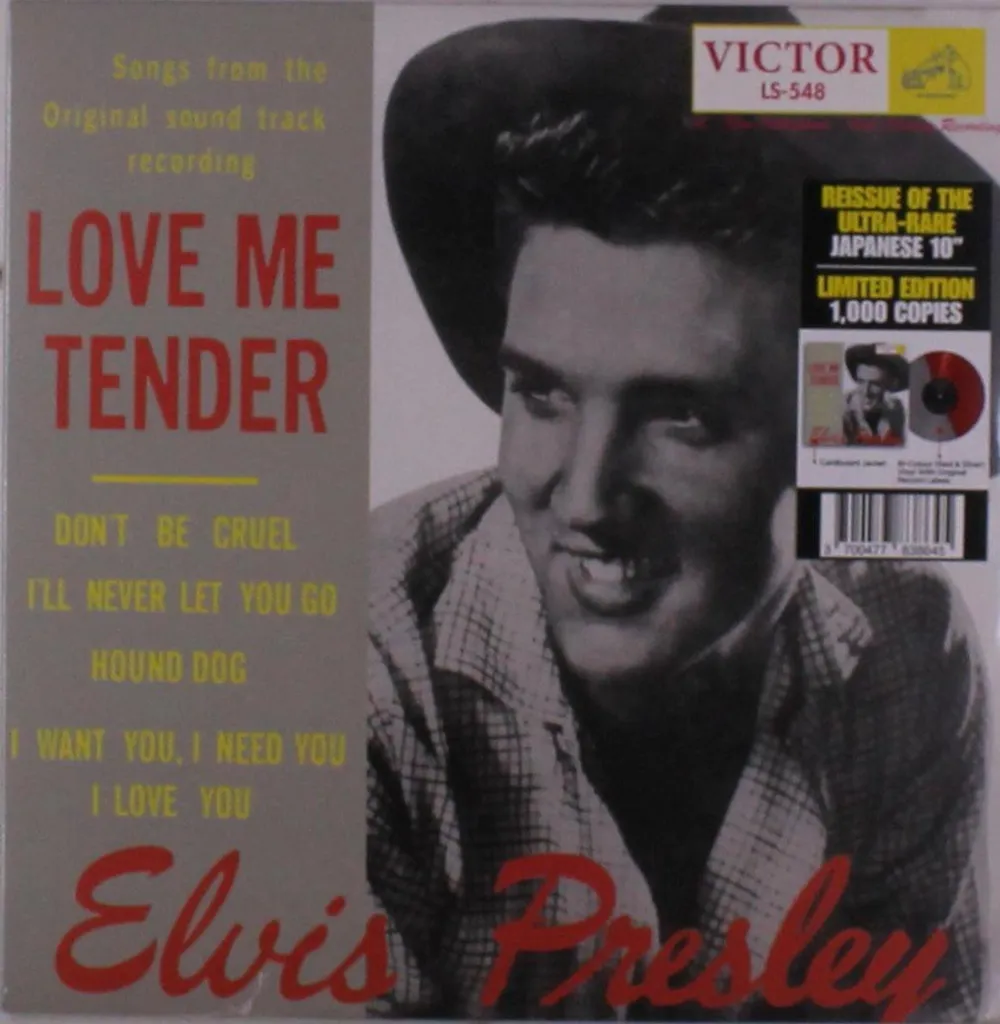 Elvis Presley Love Me Tender Vinyle pour Collectionneur Édition Japon