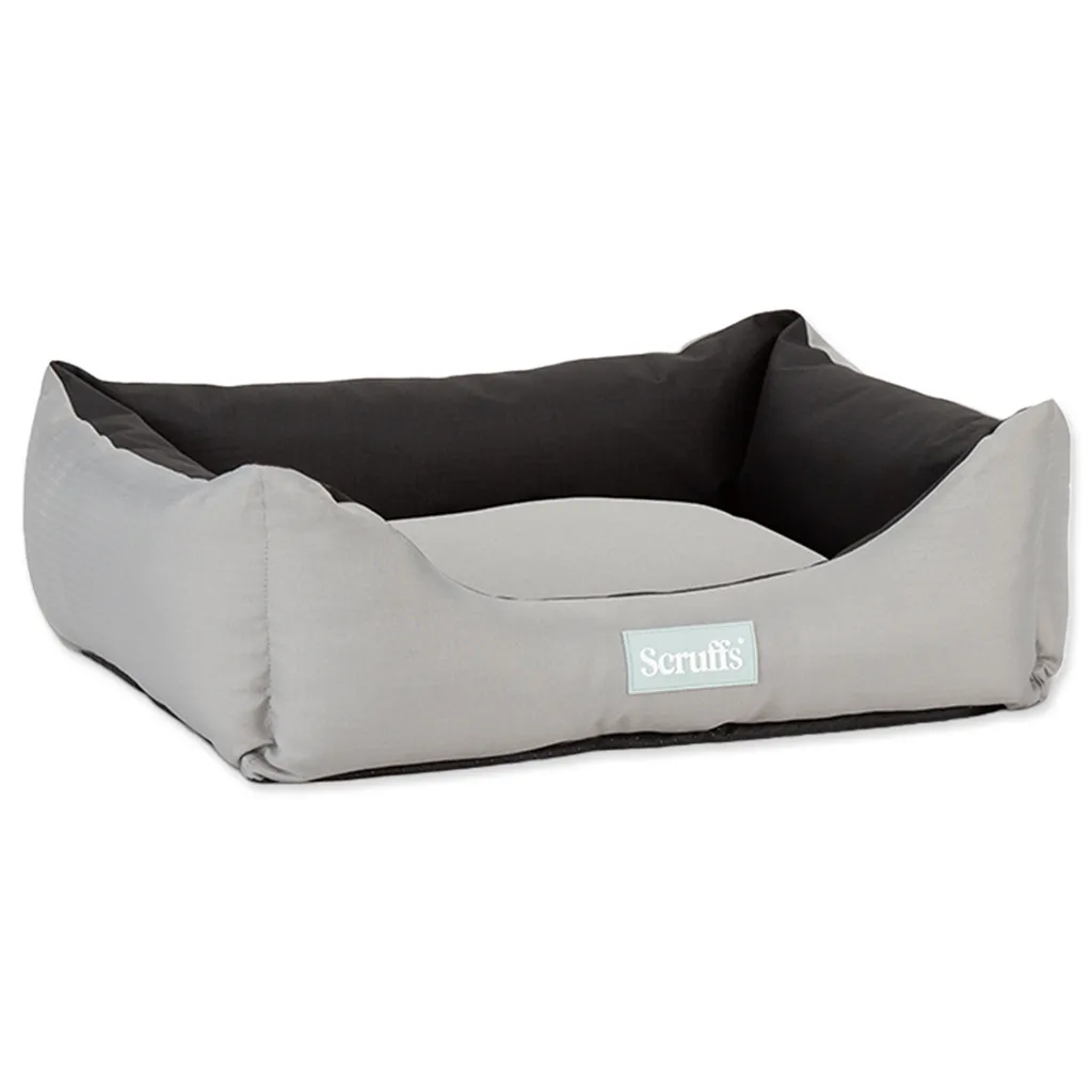 Lit pour chien Expedition Box Bed Storm Grey M 60 cm déperlant et chic