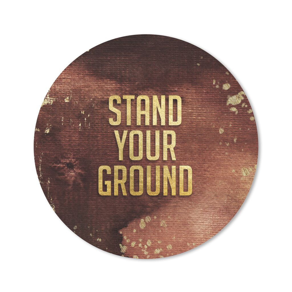 MuchoWow Mauspad Mousepad Selbstvertrauen - Gold Rose Gold - Zitate 20x20 cm - Mousepads - Maus Mat - Pad - Mausunterlage - Schreibtischmatte