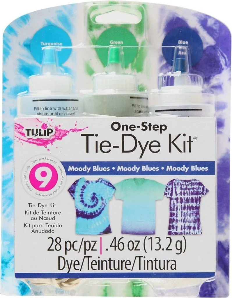 Tulip Tie-Dye Kit Moody Blues - Kit Creativo per Tintura Tessuti DIY