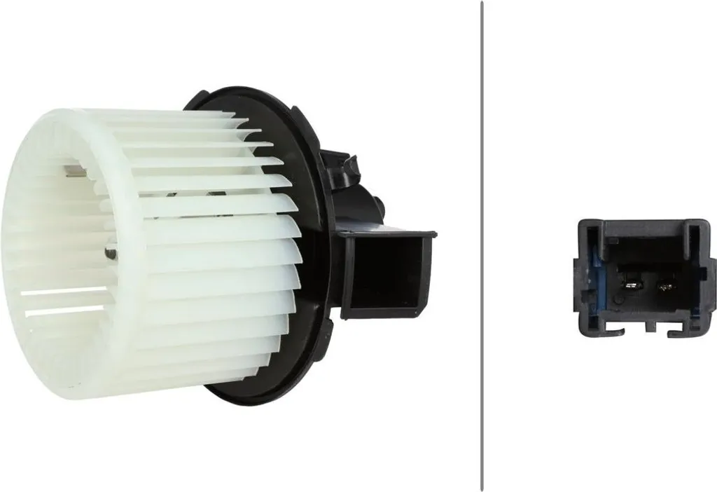 Ventilateur habitacle 162W puissant 2 pôles HELLA pour Peugeot 307 12V
