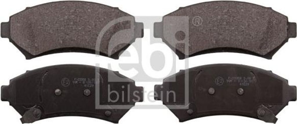 FEBI BILSTEIN 116156 Bremsbelagsatz, Scheibenbremse OE 01605947 kompatibel mit Sintra