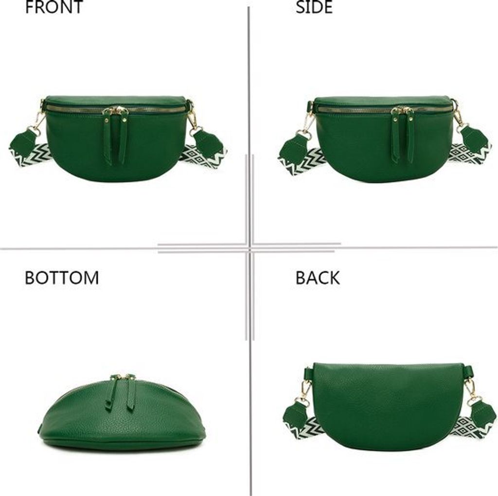 Gallantry Damen Bumbag - Trendige Crossbody Tasche - Heuptasche - Telefoontasje - D. Grün - Stylische Umhängetasche