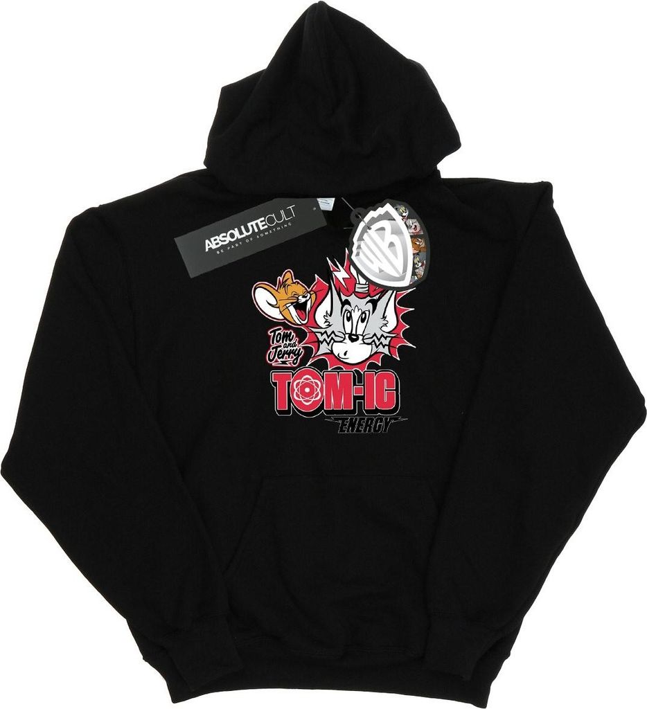 Tom And Jerry - "Tomic Energy" Kapuzenpullover für Jungen BI13014 (152-158) (Schwarz)