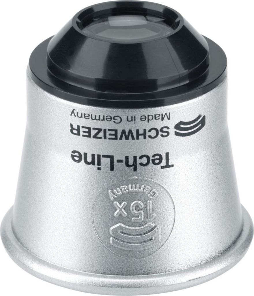Uhrmacherloep Tech-Line, vergroting 15x, lensdiameter 16,3 Productafbeelding 