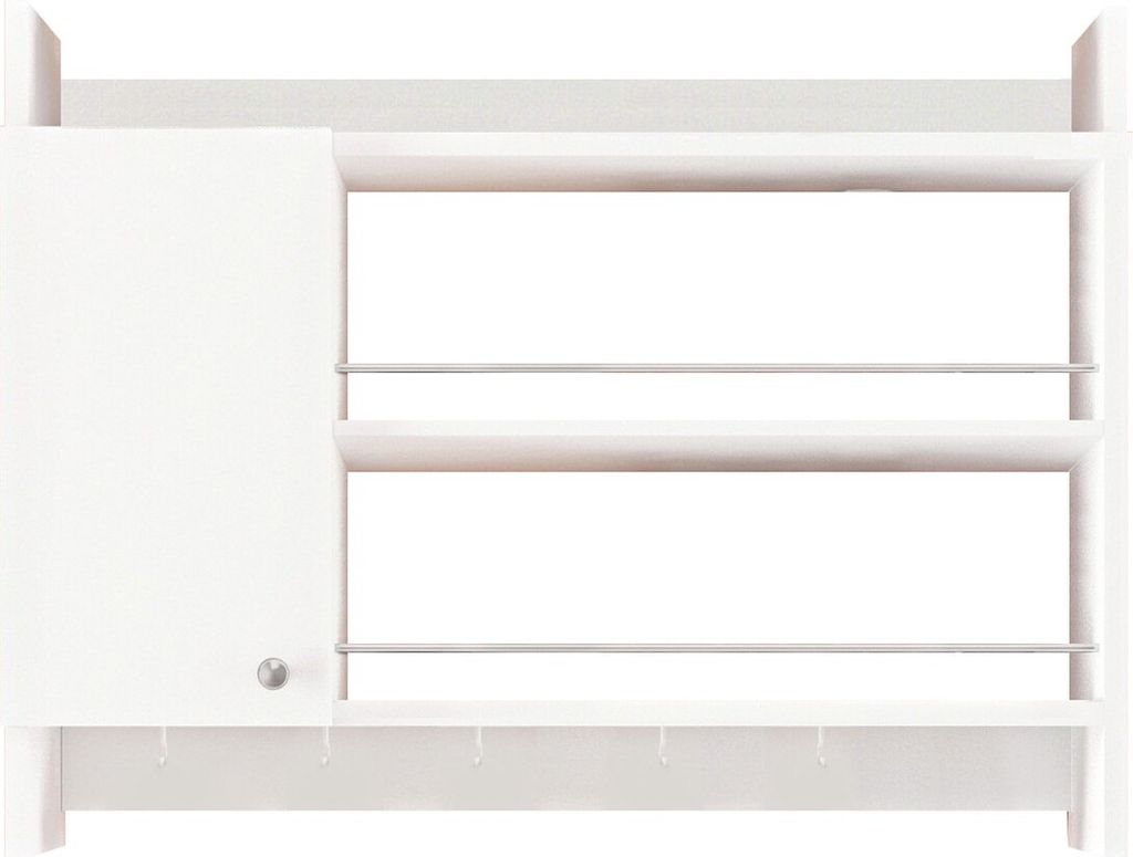 Skye Decor, Knerr - White, Küchenregale, Weiß, Produktbild 