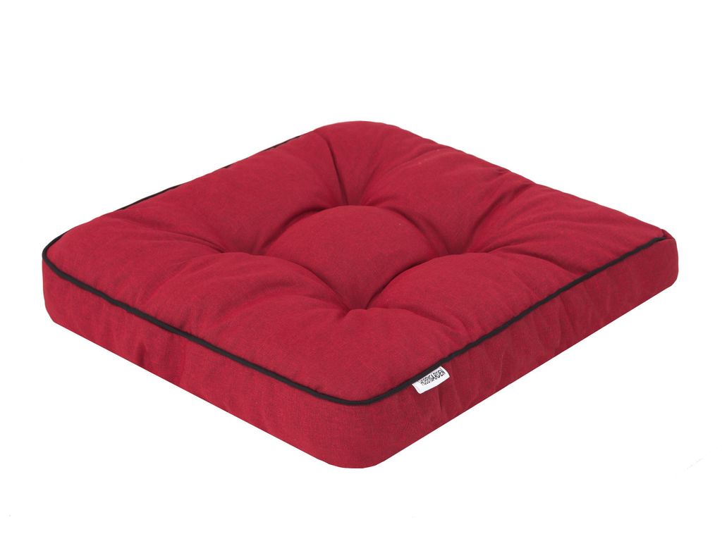Bjird Sitzkissen, Kissen für Sessel 49x47 cm, Rot - Polster für Indoor und Outdoor, Sitzauflage, Stuhlkissen