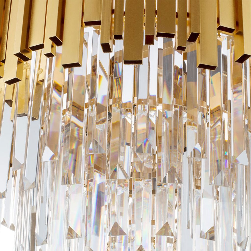 Nova Luce GRANE Pendelleuchte E14 8-fach Gold 120x55cm dimmbar 9181200