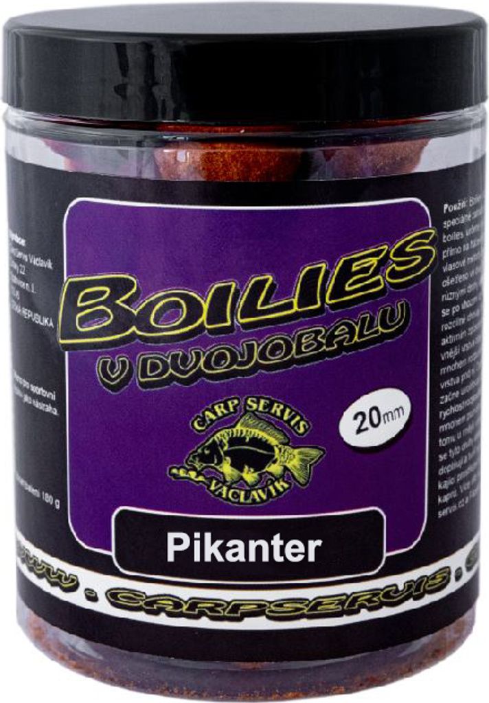 Karpfen Servis Václavík boilies in Doppelverpackung Produktbild 