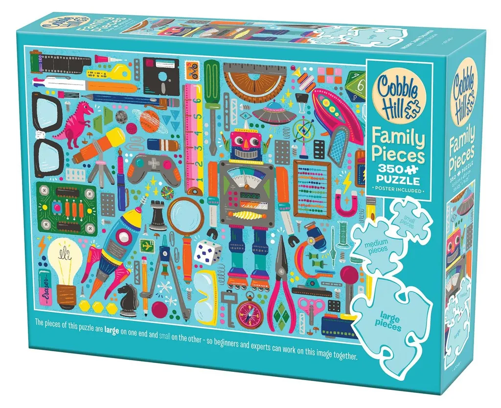Puzzle Geek 350 pièces Tiroir à Trucs - Impression HD et carton premium