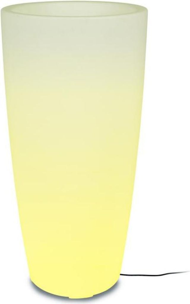 Smartwares LED Blumentopf IDE-60071 weiß 75 x 40 cm RGBW Produktbild 