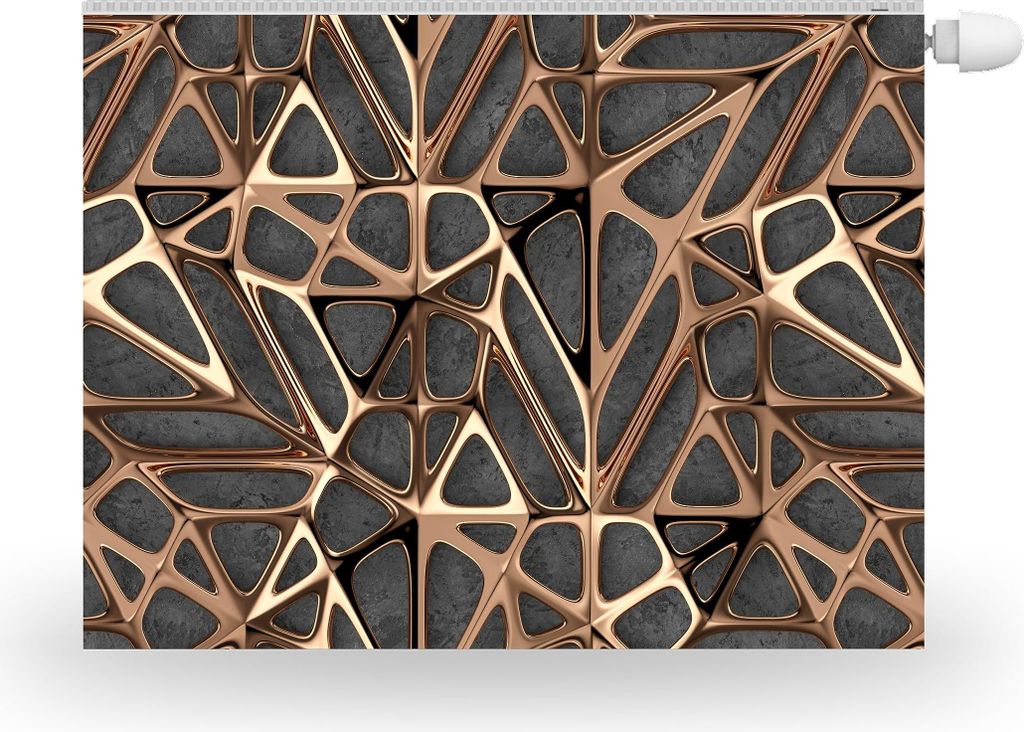 HUBDECO Magnetische Heizkörperabdeckung 100x60cm Magnetische Heizkörperabdeckung Kupfermotiv Wasserdicht, Erhöhte Abriebfestigkeit, Heizkörpera...
