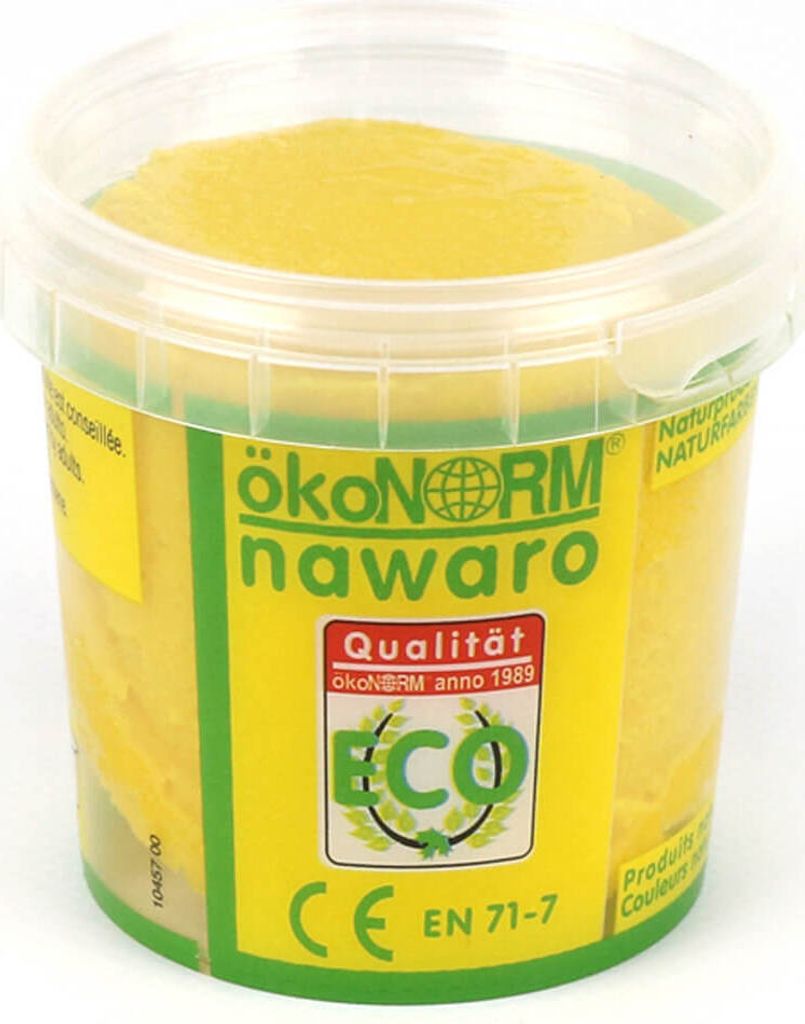 ökoNorm SOFT-Knete nawaro, Becher 150g : gelb Farbe: gelb
