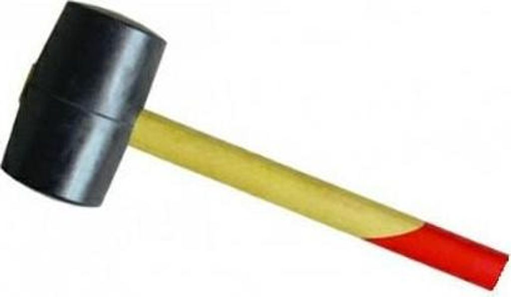 Gummihammer mit robustem Gummikopf für schonende Arbeiten, 0,48 kg Gewicht