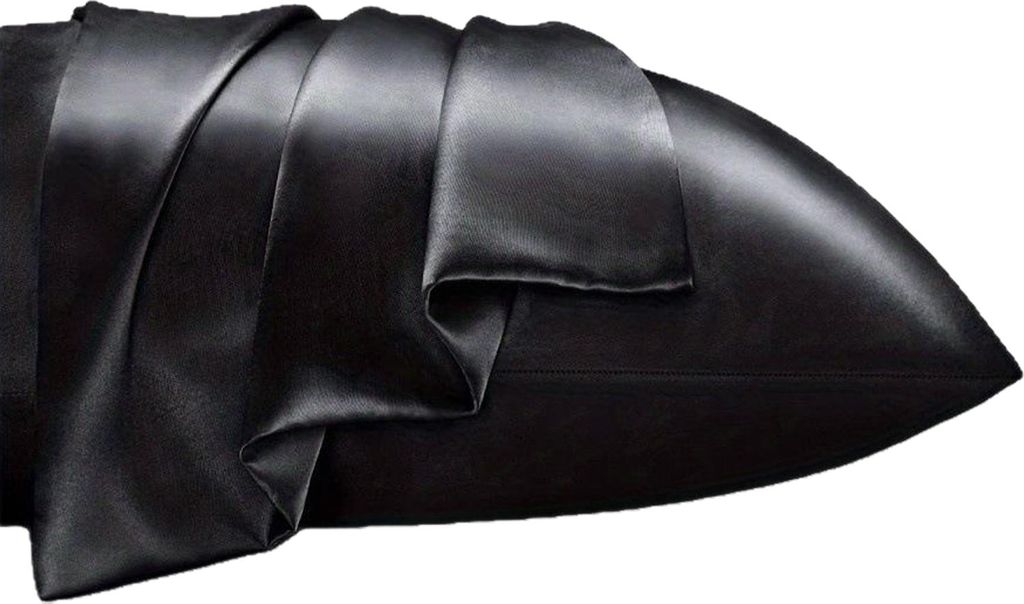 Satin-Kissenbezug, einfarbig, glänzend, antistatisch, mit unsichtbarem Reißverschluss, als Einweihungsgeschenk für das Schlafzimmer