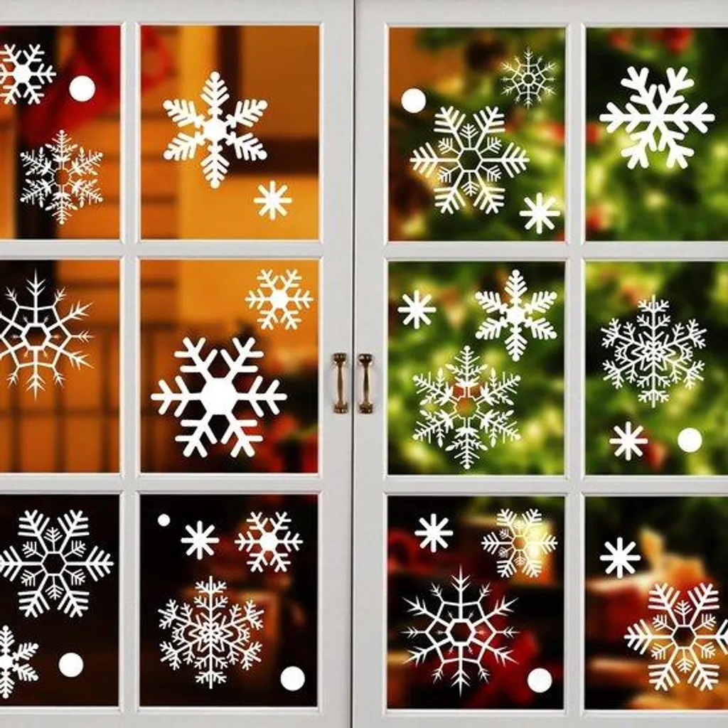 Autocollants de Noël pour fenêtres sans traces : 302 stickers PVC
