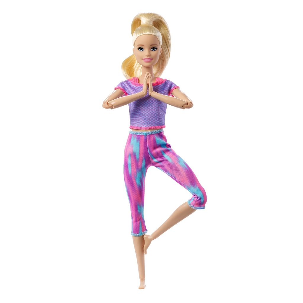 Barbie DHL82 Made to Move Puppe bewegliche Modepuppe 22 Gelenke ab 3 Jahren 