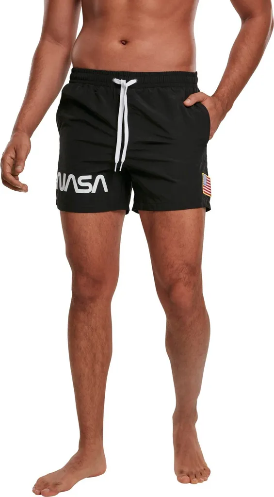 Short de bain NASA noir XXL en tissu technique Tee Tee résistant eau