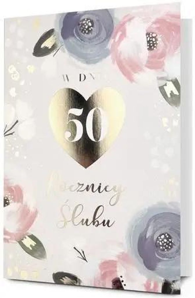 Karte B6 – 50. Hochzeitstag – Herr Dragon