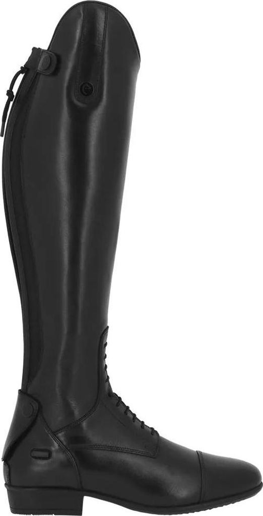 Equitheme Leather Lace Up S Reitstiefel Schwarz EU 38 Herren,Damen Schwarz EU 38