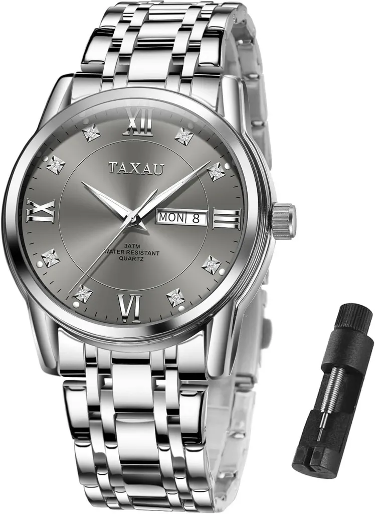 Orologio Uomo Acciaio Inox Business - Quadrante Multifunzione Impermeabile