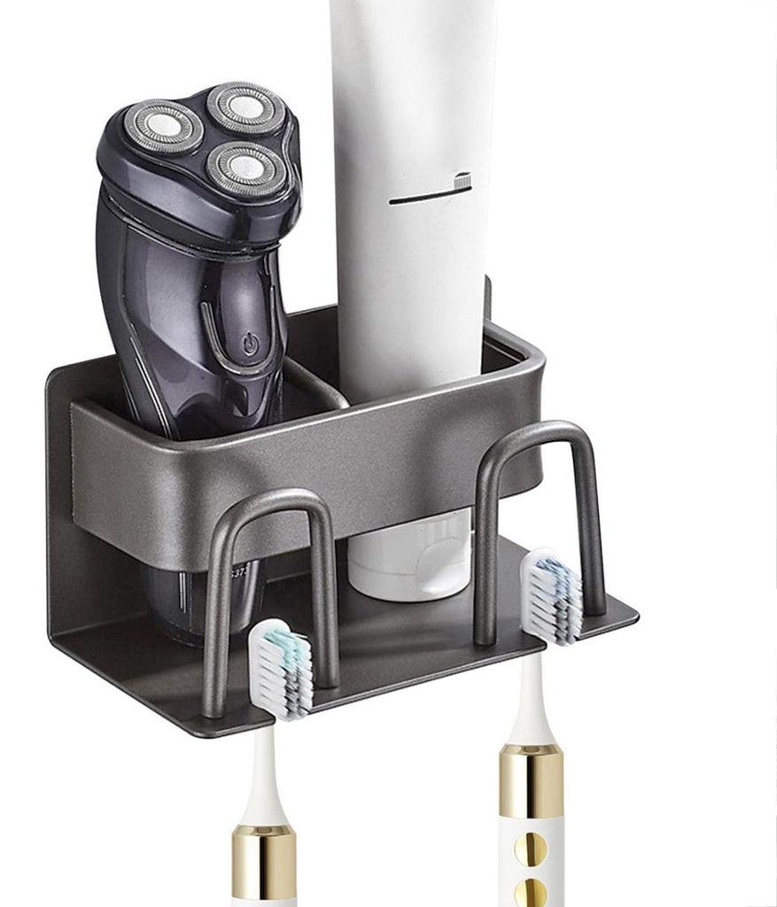 ZahnbüRstenhalter Zahnputzbecherhalter Zahnputzbecher Elektrische ZahnbüRste Toothbrush ZahnbüRsten Ohne Bohren Wand Holder Halterung Badezimmer...