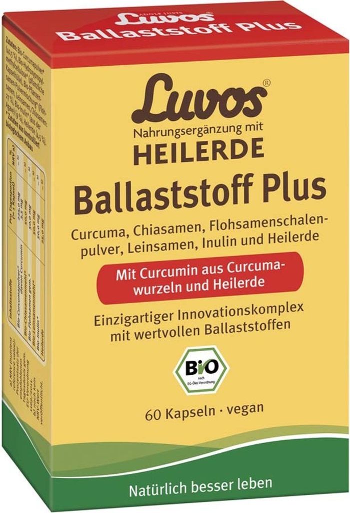 Luvos Heilerde Ballaststoff Plus Kapseln 60 St