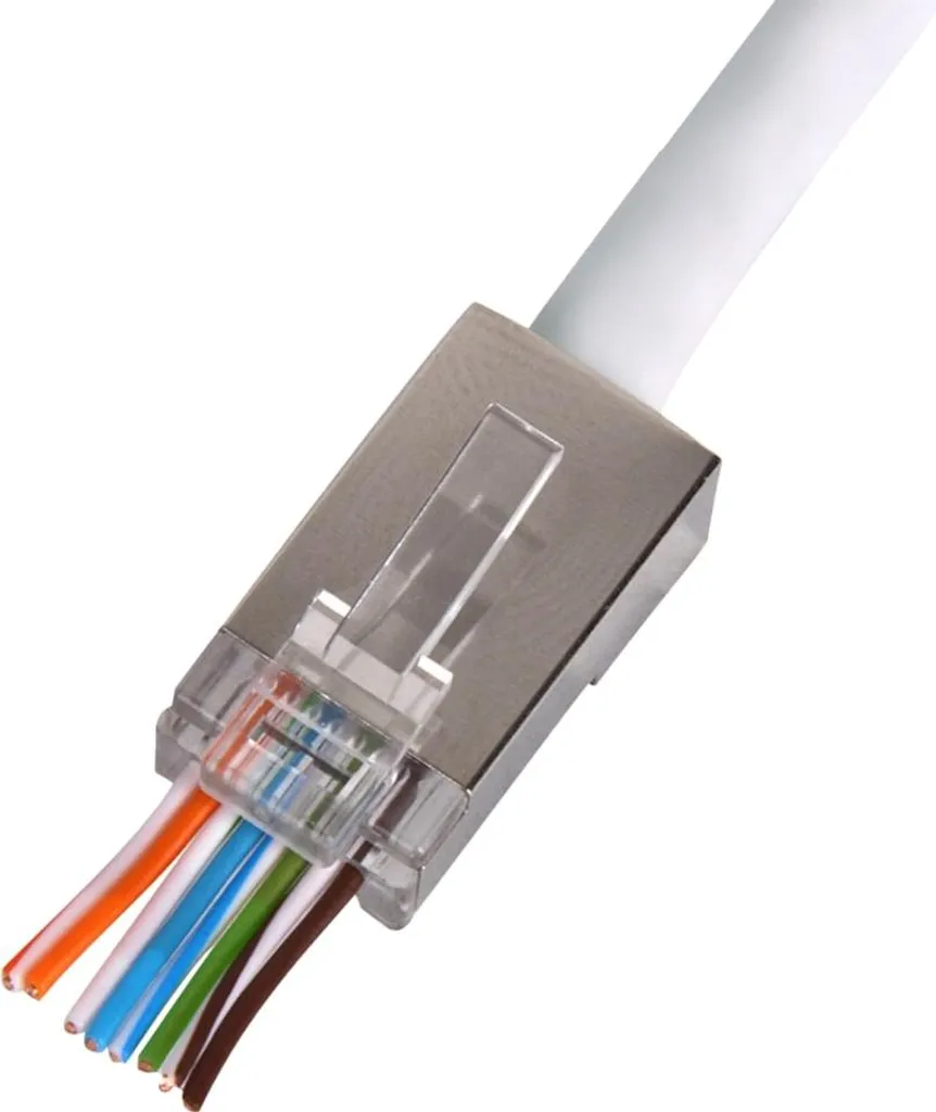 Prise réseau RJ45 CAT6 FTP blanche passage Thule NETTRIXX 400001