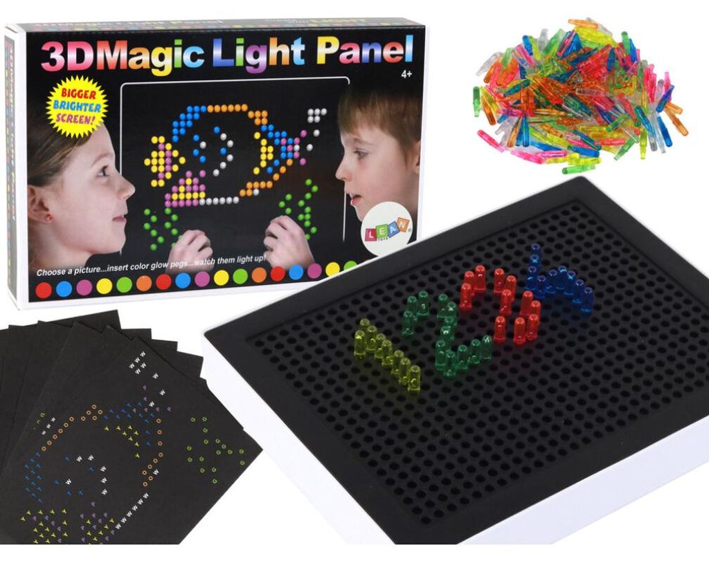 Leantoys Magische Lerntafel 3D-Leuchtpuzzle 180 Teile. Produktbild 