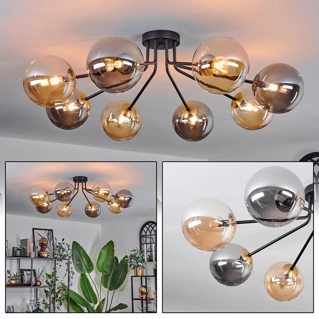 Isorella Deckenlampe aus Metall/Glas in Produktbild 