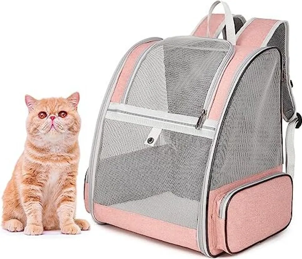 Zaino Porta Gatto Rosa Chic: Viaggia con Stile e Massima Libertà