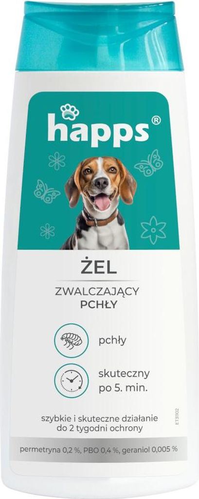 Happs, Żel zwalczający pchły, 150 ml Zdjęcie produktu 