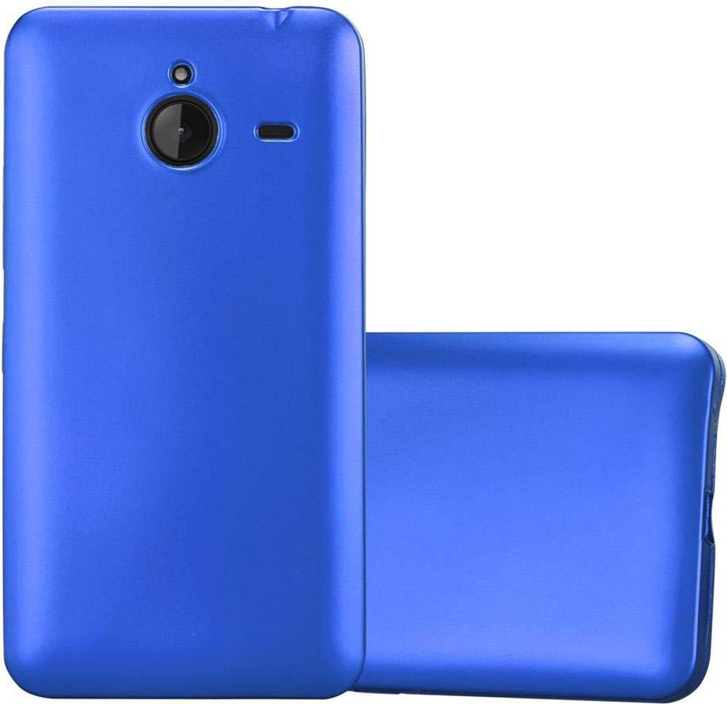 Cadorabo Schutzhülle für Nokia Lumia 640 XL Hülle in Blau Handyhülle TPU Silikon Etui Cover Case