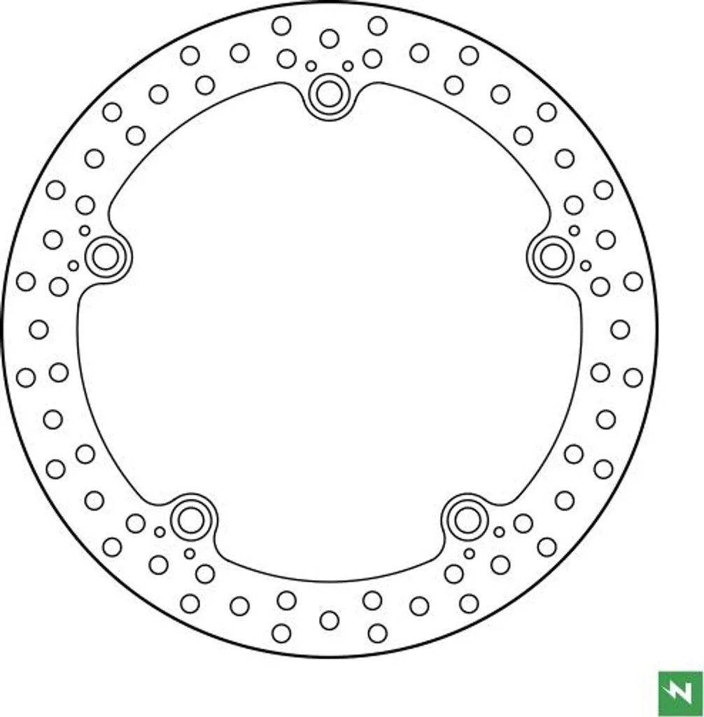 Disque de frein ultra robuste de 5 mm avec fixation à 5 trous