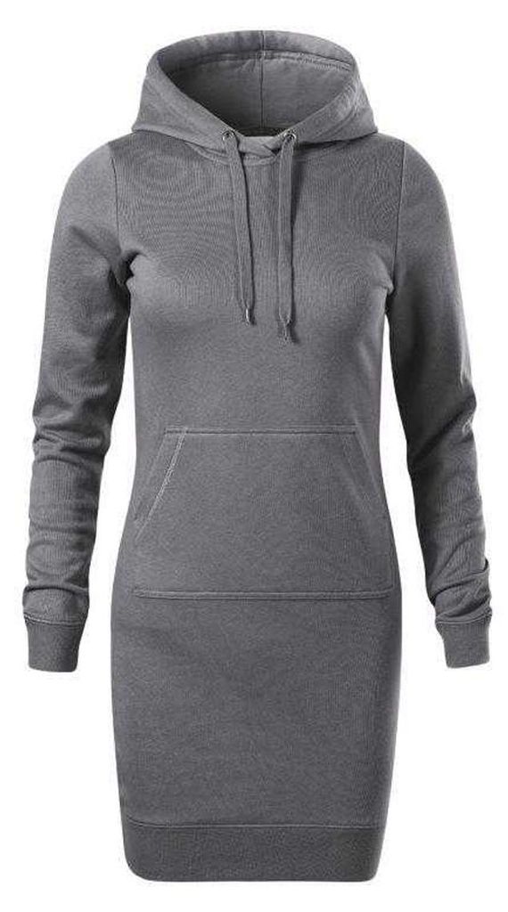 Malfini - "Snap" Hoodie-Kleid für Damen PP10271 (M) (Dunkelgrau)