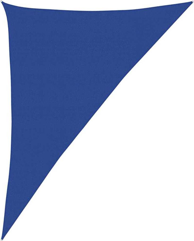 Sonnensegel 160 g/m² Dreieckig Blau 4x5x6,8 m HDPE
