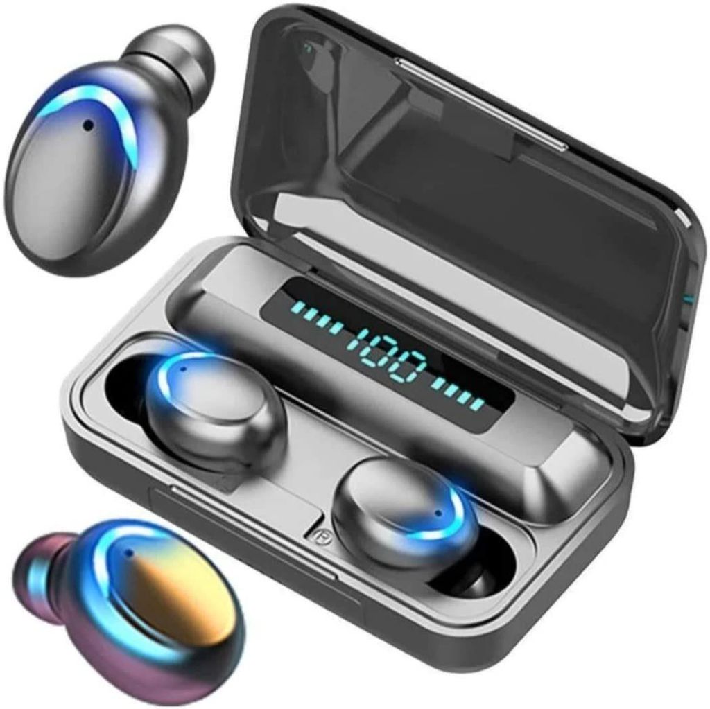 BTH-F9-5 Bluetooth-Kopfhörer Kabellose Kopfhörer, IPX7, LED-Display, Touch, magnetisch, 1500mAh