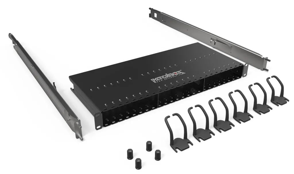 Châssis de brassage 1U PATCHBOX Plus+ Frame pour armoire réseau 19