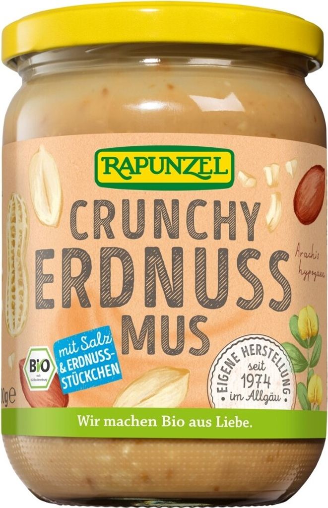 Rapunzel - Erdnussmus Crunchy mit Salz - 500g Produktbild 