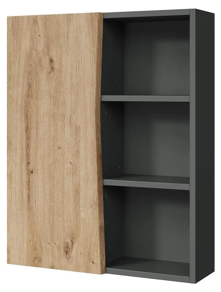 Meuble mural 3 compartiments Vicco Willow Artisan 56x70cm fonctionnel