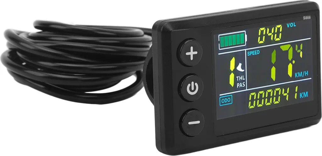 Écran S866 pour vélo électrique LCD étanche avec prise SM conversion